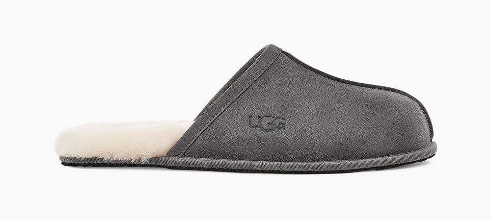 Ugg Scuff - Mens Slippers - Dark Grey - NZ (4590DOYAU)